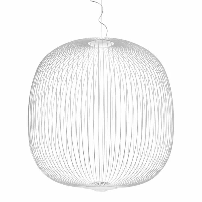 Op = Op Foscarini Spokes 2 Large MyLight LED hanglamp dimbaar Bluetooth-Wit