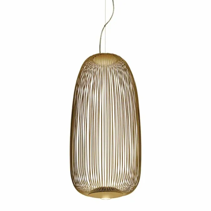 Shop Nu Foscarini Spokes 1 MyLight LED hanglamp dimbaar Bluetooth-Goud