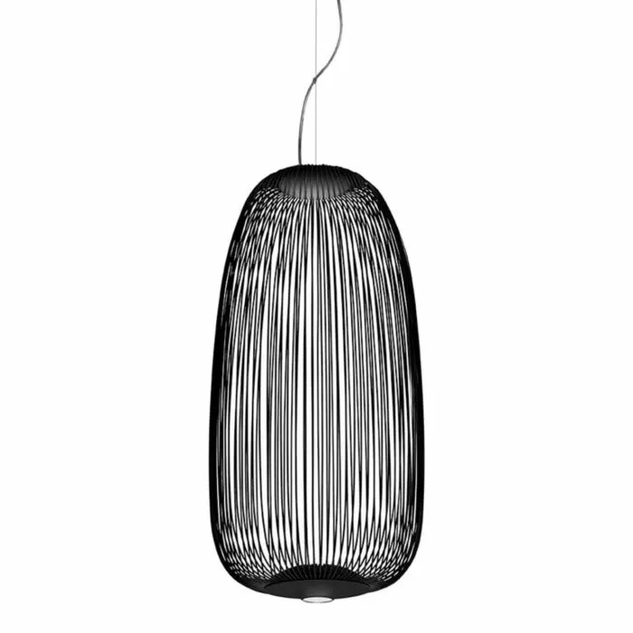 Veilige Betaling Foscarini Spokes 1 MyLight LED hanglamp dimbaar Bluetooth-Zwart