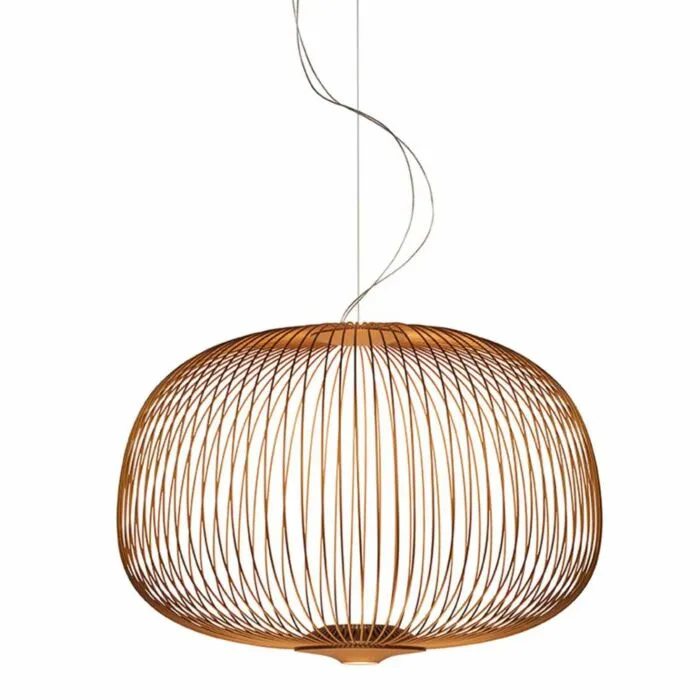 Weekendaanbieding Foscarini Spokes 3 MyLight LED hanglamp dimbaar Bluetooth-Koper