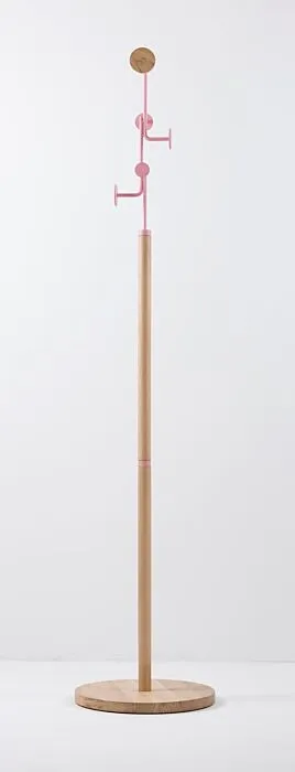 Gazzda Hook Coat Stand kapstok-Mat licht roze Laatste Versie