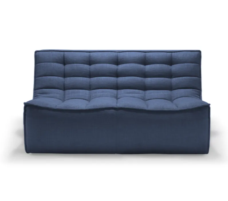 Ethnicraft N701 Sofa 2-zits bank-Blauw Gratis Retour
