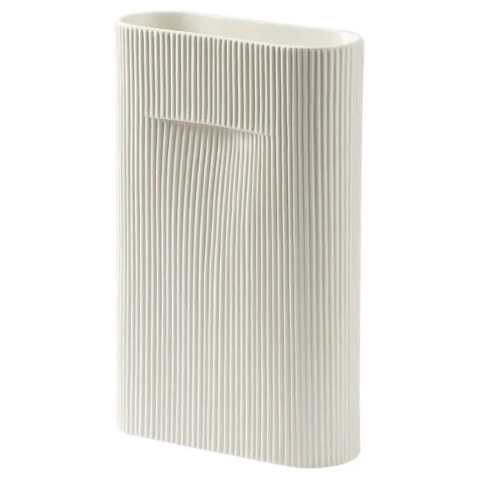 Populair muuto Ridge vaas-Off-white-Small