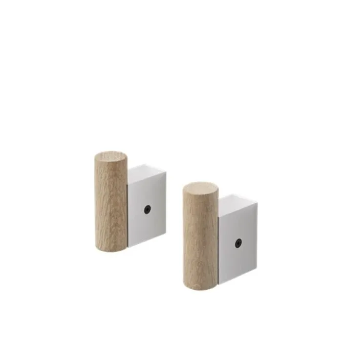 muuto Attach wandhaak-Oak/Aluminium Beste Prijs