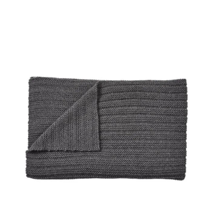 muuto Ample plaid-Dark grey Nieuw