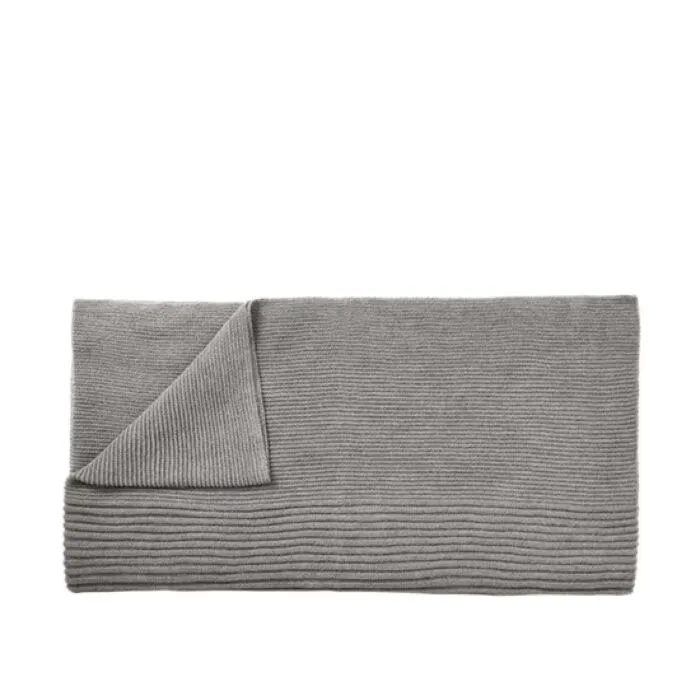 muuto Rhythm plaid-Light grey Speciale Aanbieding