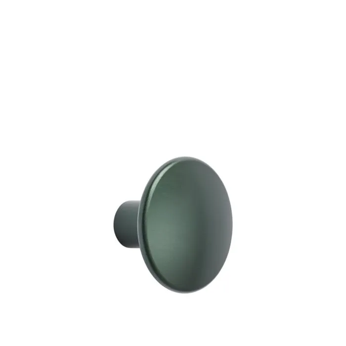 muuto Dots metal medium wandhaak-Dark green Direct Beschikbaar