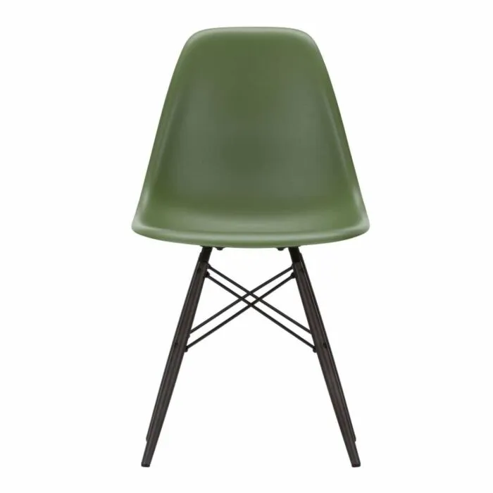 Rechtstreeks Van De Fabrikant Vitra Eames DSW stoel met zwart esdoorn onderstel-Forest