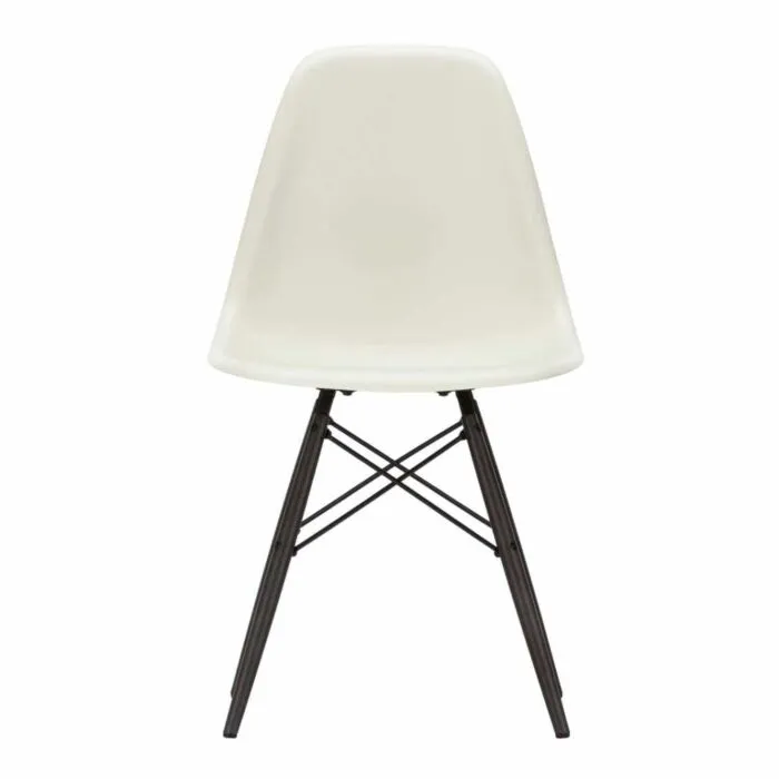 Vitra Eames DSW stoel met zwart esdoorn onderstel-Pebble Populair