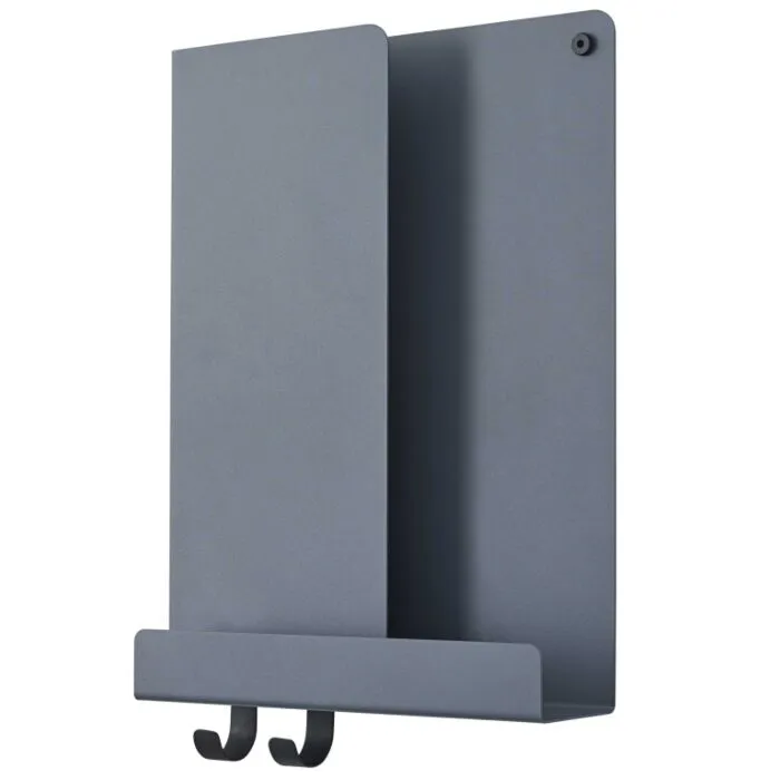 Dagaanbieding muuto Folded Wandplank X-small-Bluegrey