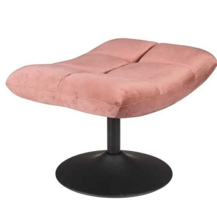 Dutchbone Bar Velvet Hocker voetenbankje-Rose Alleen Vandaag
