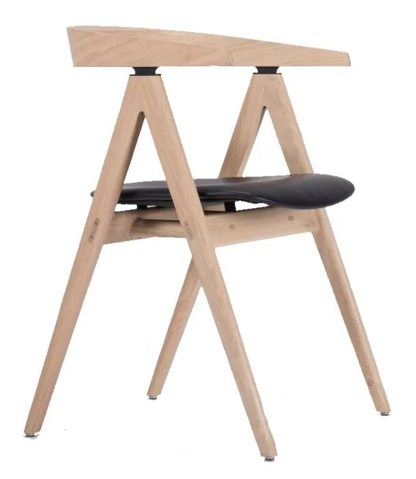 Beste Prijs Gazzda Ava Dakar Leather Chair stoel-Black 0500
