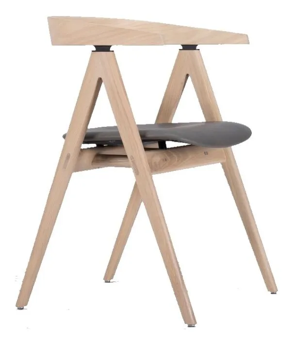 Aanbieding Gazzda Ava Dakar Leather Chair stoel-Grey 1258