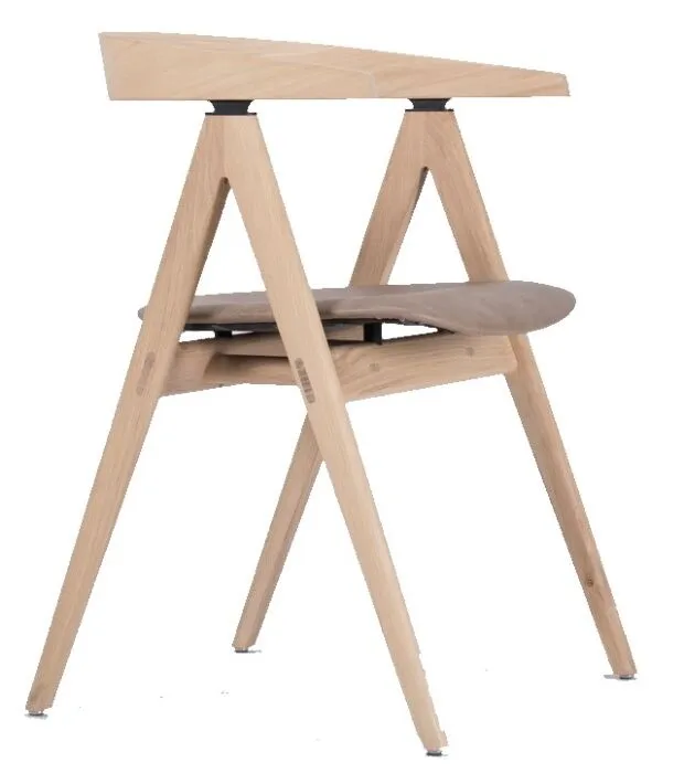 Gecertificeerd Gazzda Ava Dakar Leather Chair stoel-Stone 1436
