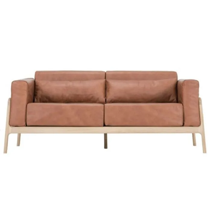 Op = Op Gazzda Fawn Dakar Leather Sofa 2 seater bank-Whisky 2732