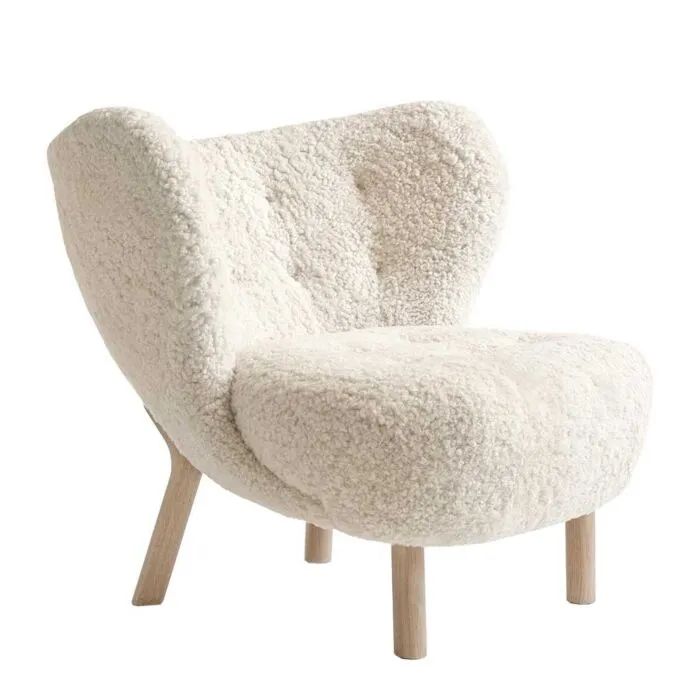 Nieuw &tradition Little Petra VB1 fauteuil poten eiken-Moonlight