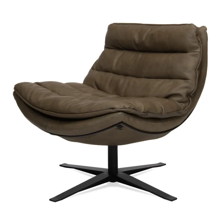 Lage Kosten Dyyk Kameraad laag fauteuil leer