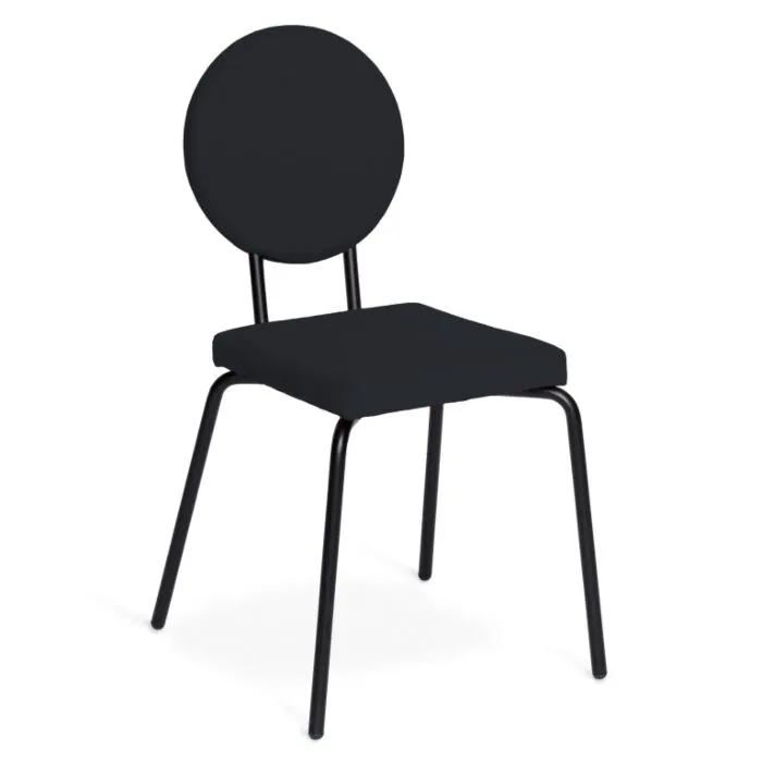 Nieuw Puik Option Chair stoel-Zwart-Vierkante zit, ronde rug