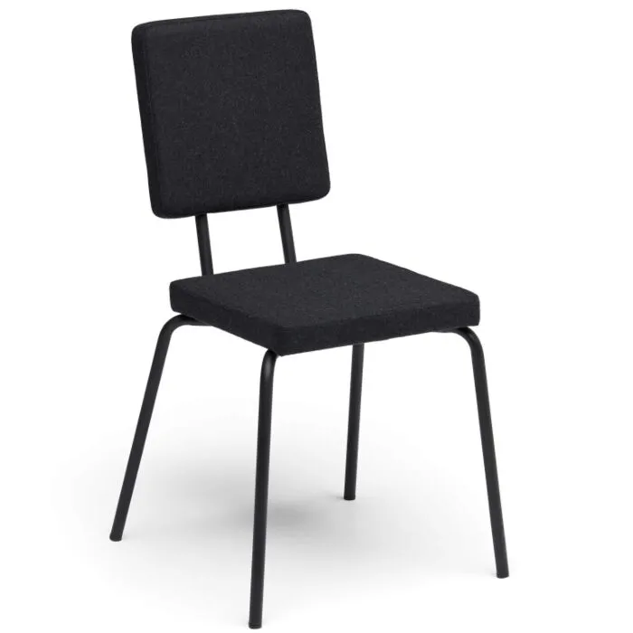 Puik Option Chair stoel-Zwart-Vierkante zit, vierkante rug Gecertificeerd