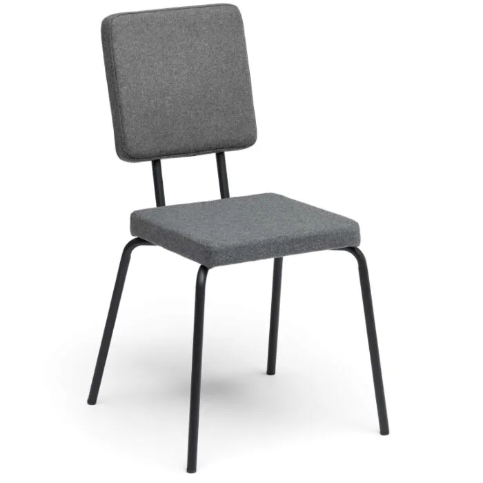 Laatste Versie Puik Option Chair stoel-Grijs-Vierkante zit, vierkante rug