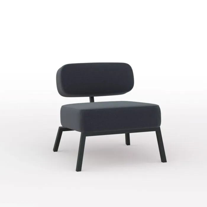 Studio HENK Ode Lounge Chair zwart frame-Hallingdal 65-190 Alleen Vandaag