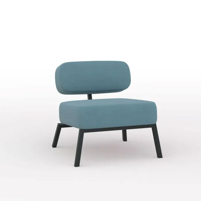 Fabrieksprijs Studio HENK Ode Lounge Chair zwart frame-Steelcut Trio 3-996