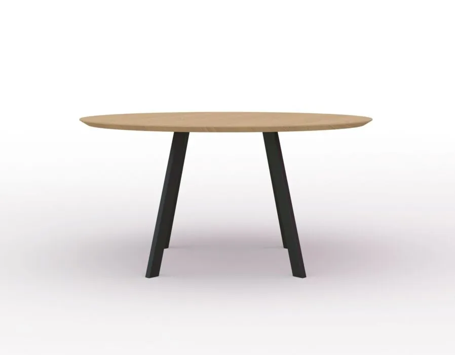 Studio HENK New Co Quadpod XL tafel zwart frame 4 cm-Hardwax oil light Beperkte Voorraad