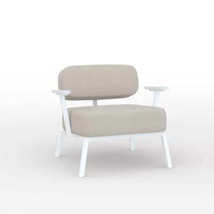 Studio HENK Ode Lounge Armchair wit frame-Twill Weave 230 Merkproduct