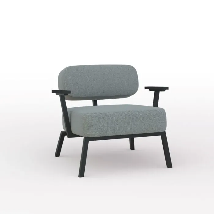 Studio HENK Ode Lounge Armchair zwart frame-Hallingdal 65-153 Exclusieve Aanbieding