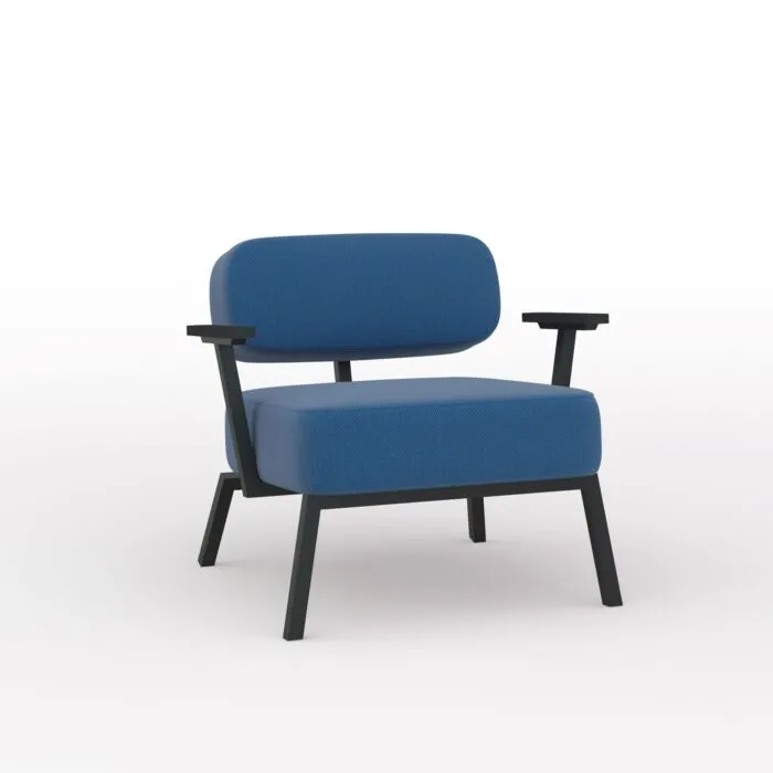 Actieprijs Studio HENK Ode Lounge Armchair zwart frame-Steelcut Trio 3-865