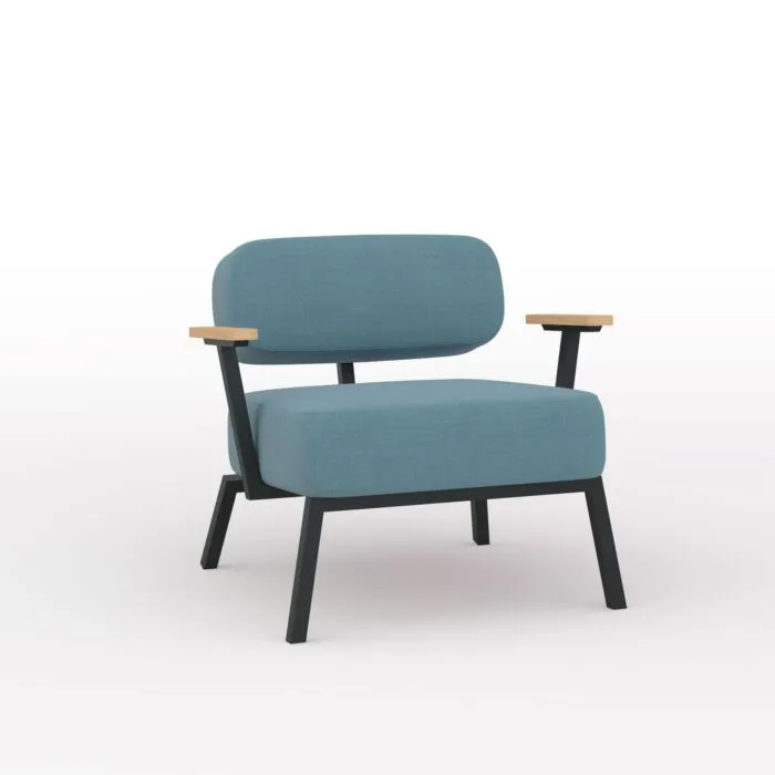 Goedkoop Studio HENK Ode Lounge Armchair zwart frame-Steelcut Trio 3-996