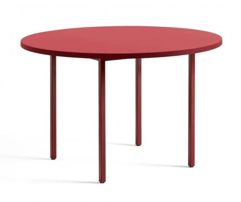 HAY Two-Colour Round tafel-Red - Red-∅ 120 cm Bestseller