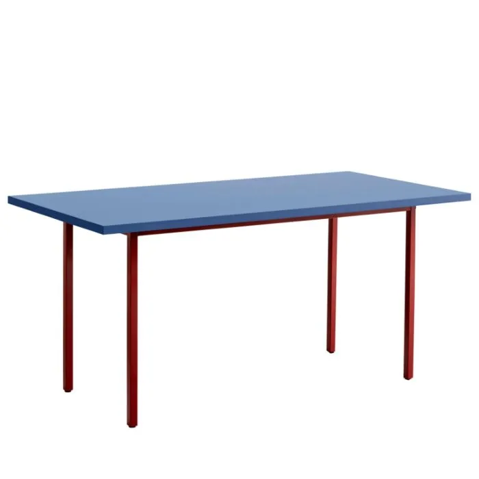 Express Levering HAY Two-Colour tafel-Red - Blue-160x82x74 cm