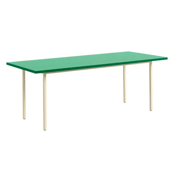 Laatste Kans HAY Two-Colour tafel-Ivory - Green Mint-200x90x74 cm