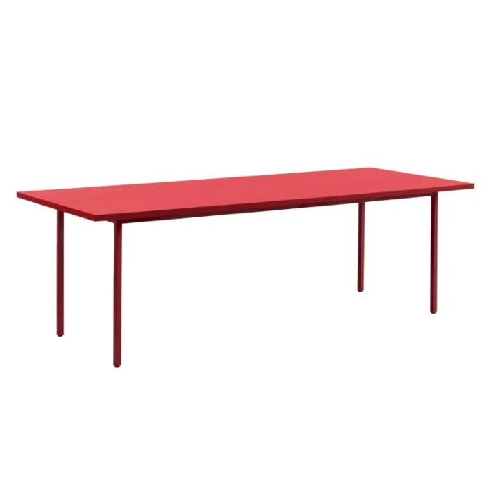Lage Kosten HAY Two-Colour tafel-Red - Red-240x90x74 cm