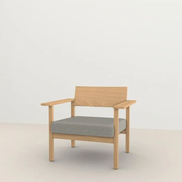 Shop Nu Studio HENK Base Lounge chair-Multisand 9993-Hardwax oil light
