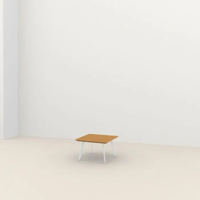 Weekendaanbieding Studio HENK New Co Coffee Table Square 70-Wit-Hardwax oil natural