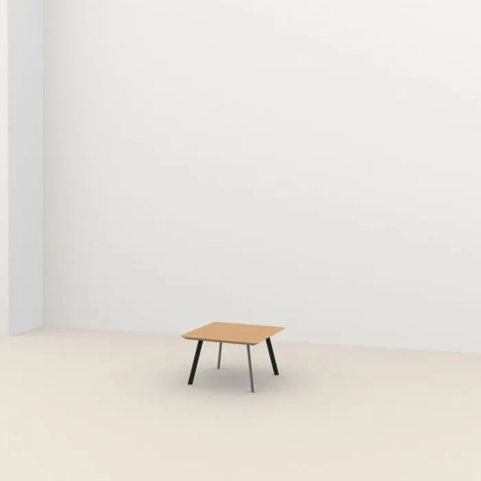 Beperkt Aanbod Studio HENK New Co Coffee Table Square 70-Zwart-Hardwax oil light