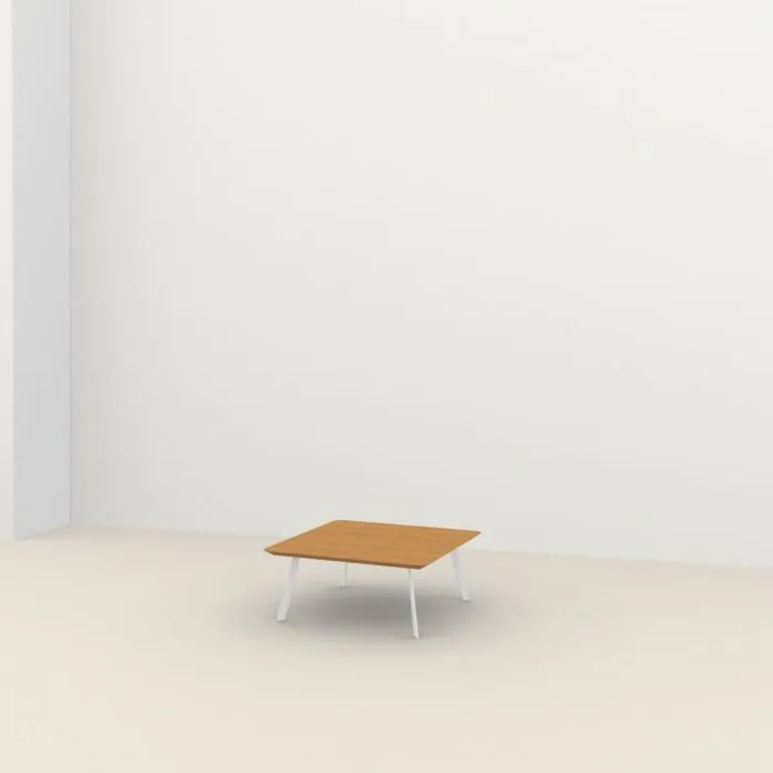 Tijdelijk Beschikbaar Studio HENK New Co Coffee Table Square 90-Wit-Hardwax oil natural