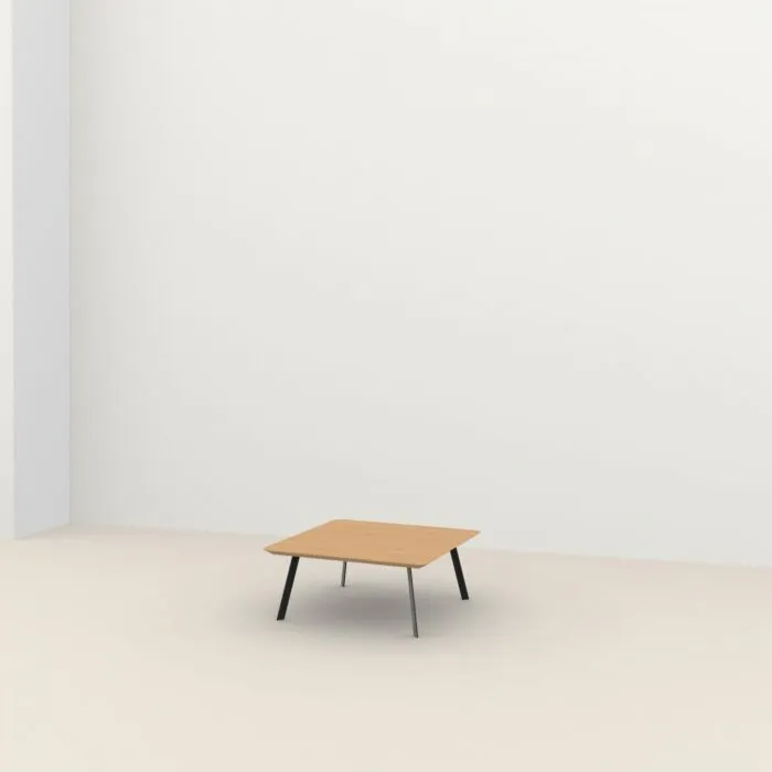 Studio HENK New Co Coffee Table Square 90-Zwart-Hardwax oil light Gereduceerde Prijs
