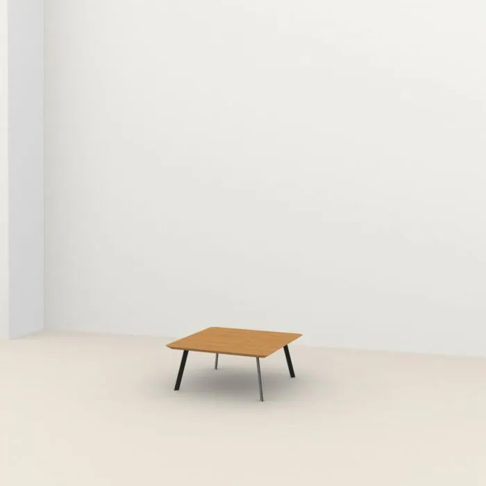 Studio HENK New Co Coffee Table Square 90-Zwart-Hardwax oil natural Exclusieve Aanbieding