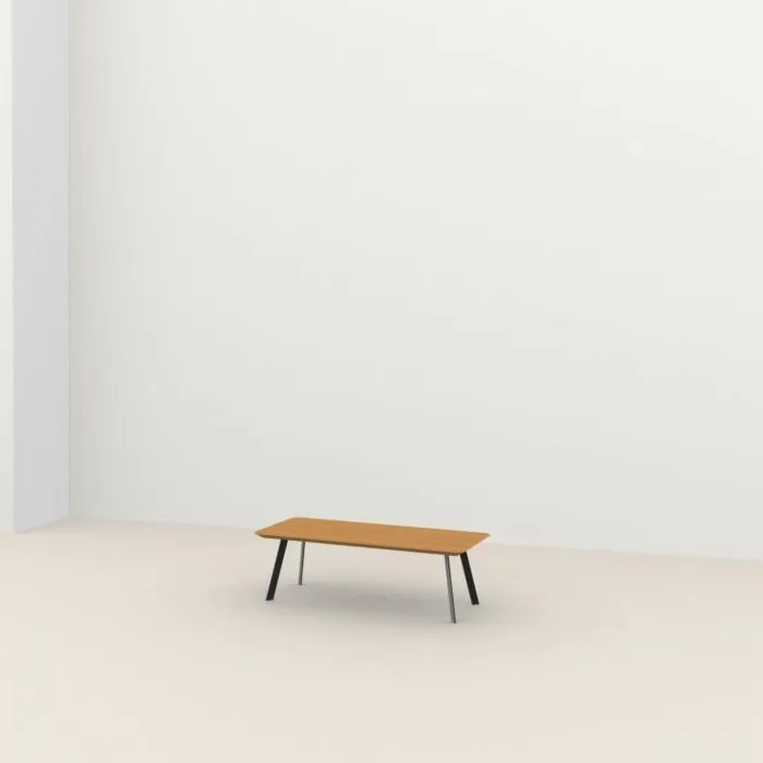 Studio HENK New Co Coffee Table Rectangular 120-Zwart-Hardwax oil natural Koop Vandaag