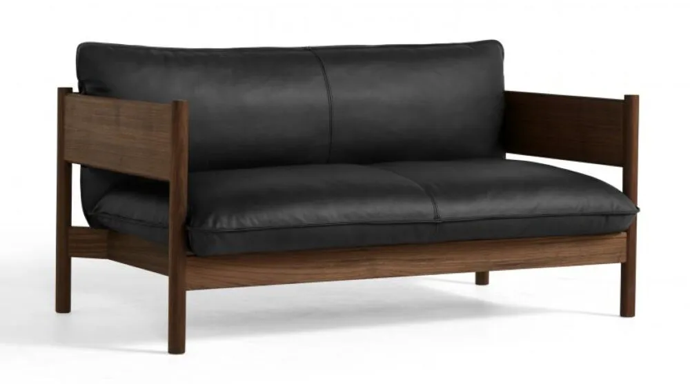 HAY Arbour Club Sofa-Nevada NV0500-Geolied gewaxt massief walnoot Op = Op