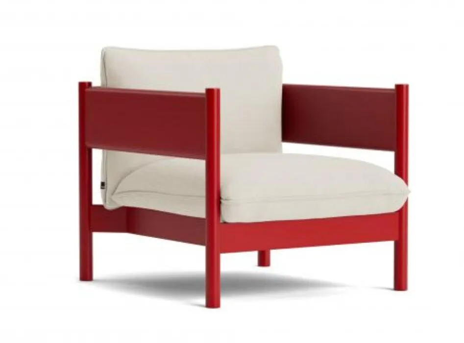 Betaalbaar HAY Arbour Club Armchair-Vidar 1511-Wine Red water-based gelakt massief beuken