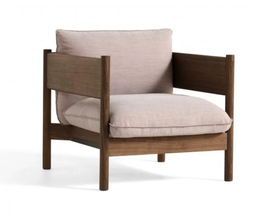 Seizoensaanbieding HAY Arbour Club Armchair-Vidar 621-Geolied gewaxt massief walnoot