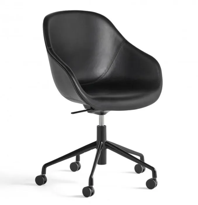 HAY AAC 155 bureaustoel-Sense Black-Zwart gepoedercoat aluminium Bestel Nu