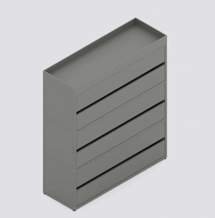 HAY New Order Comb. 302 kast-Army Green-Met muurbeveiligingsbeugel Alleen Vandaag