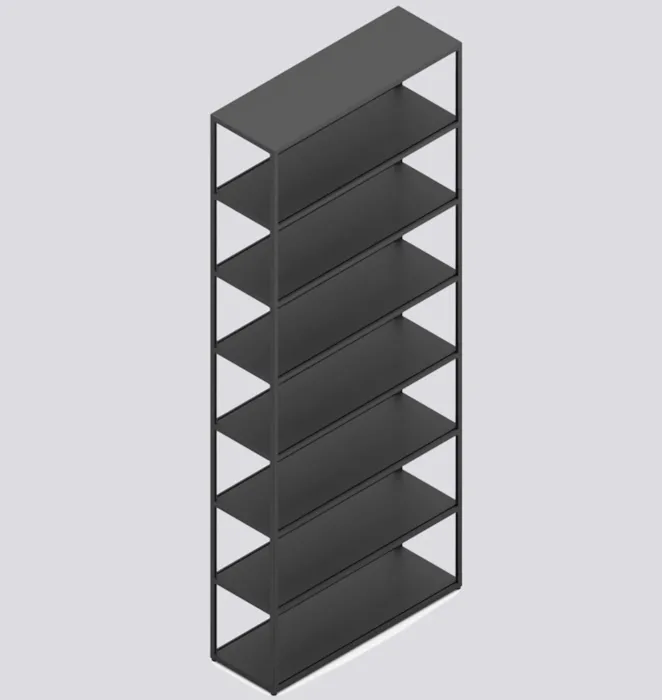 Voordeelprijs HAY New Order Comb. 701 kast-Charcoal-Met vloerveiligheidsbeugel