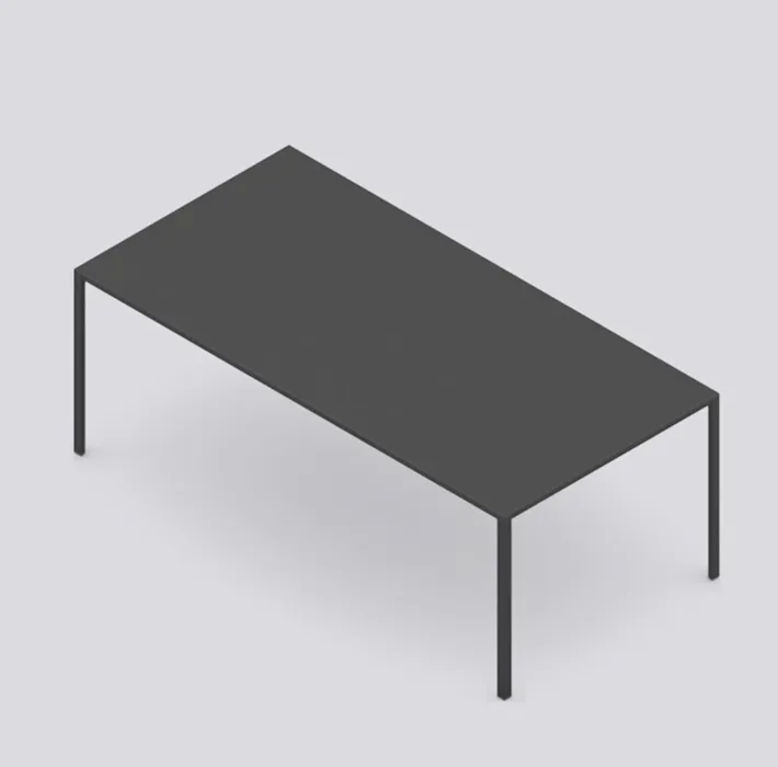 Favoriet HAY New Order tafel-Charcoal-200x100 cm