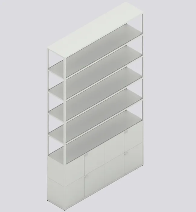 HAY New Order Comb. 702 kast-Light grey-Met vloerveiligheidsbeugel Superprijs